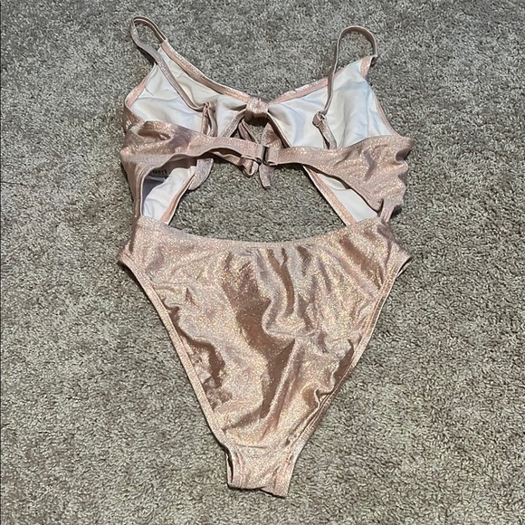 Dippin' Daisy's One Piece Rose Metallic Swimsuit - Picture 2 of 6
